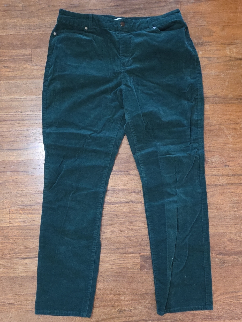 Coldwater Creek Straight Leg Corduroy Pants